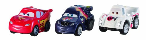 Cars Micro Drifters Lightning McQueen, Shu Todoroki and Max Schnell Vehicle 3-Pack