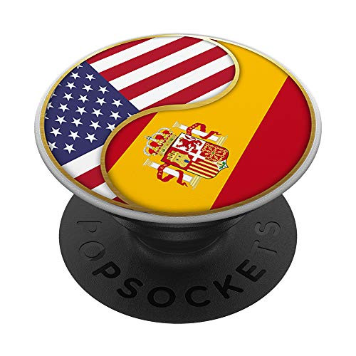 Flaf of Spain Flag Spanish American Flag PopSockets PopGrip- Swappable Grip for Phones and Tablets Flaf of Spain Flag Spanish American Flag PopSockets PopGrip- Swappable Grip for Phones and Tablets