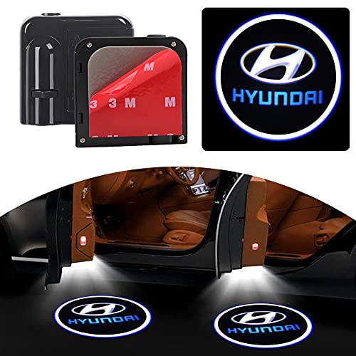2PCS For Hyundai Car Door Logo Projector Wireless Ghost Shadow LED Courtesy Door Light