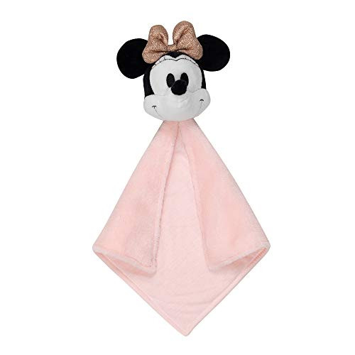 Lambs and Ivy Disney Baby Minnie Mouse Lovey Pink-White Plush Security Blanket Lambs and Ivy Disney Baby Minnie Mouse Lovey Pink-White Plush Security Blanket