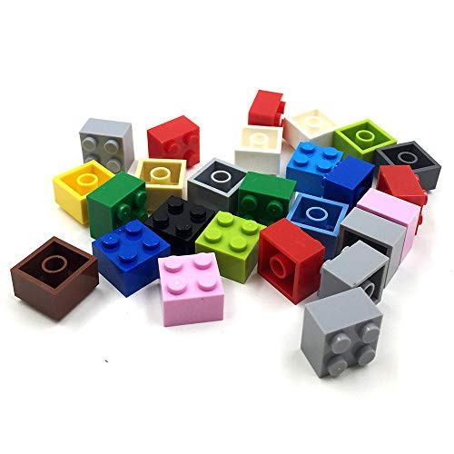 EKIND 100 Pieces 2x2 Shapes Classic Building Bricks Set - Regular Colors - Compatible with All Major Brands EKIND 100 Pieces 2x2 Shapes Classic Building Bricks Set - Regular Colors - Compatible with All Major Brands