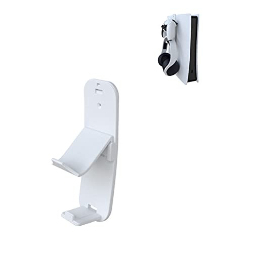 PS5 Wall Mount Holder Controller and Headphone Holder Console Wall Mount Holder Game Host Rack Hang for Desktop PC Game Controllers PS5 Controller Accessories