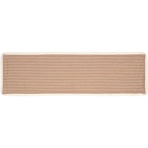 VHC Brands Farmhouse Tabletop & Kitchen Kendra Stripe Runner, 13x48, Red VHC Brands Farmhouse Tabletop & Kitchen Kendra Stripe Runner, 13x48, Red