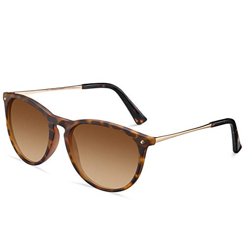 Carfia Retro Fashion Polarized Sunglasses for Women UV400 Protection with Hand-Crafted beading