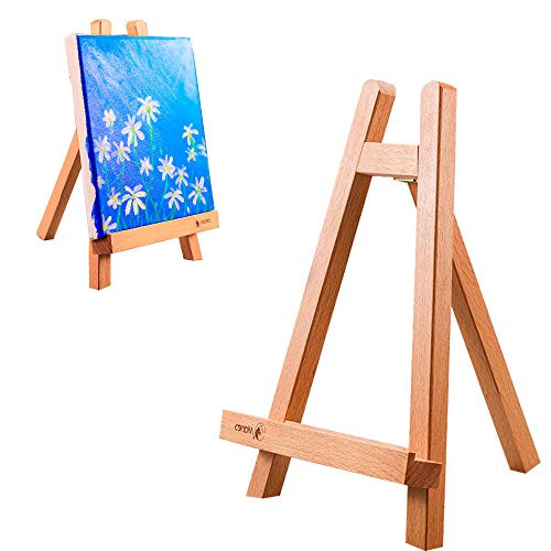 Marie's 11' inch Tall Tabletop Wood Display Easel Painting Easel for Kids and Students in Classroom Portable Canvas Photo Picture Sign Holder