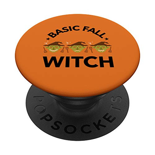 Basic Fall Witch - Funny Cute Spooky Halloween Costume PopSockets Grip and Stand for Phones and Tablets