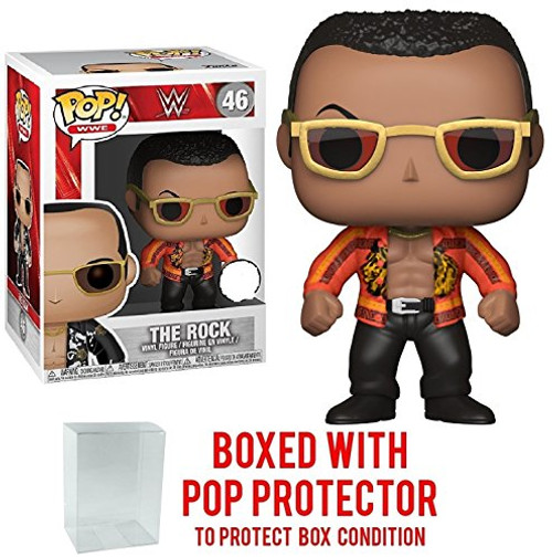 Funko Pop! WWE The Rock Old School Vinyl Figure (Bundled with Pop BOX PROTECTOR CASE) Funko Pop! WWE The Rock Old School Vinyl Figure (Bundled with Pop BOX PROTECTOR CASE)