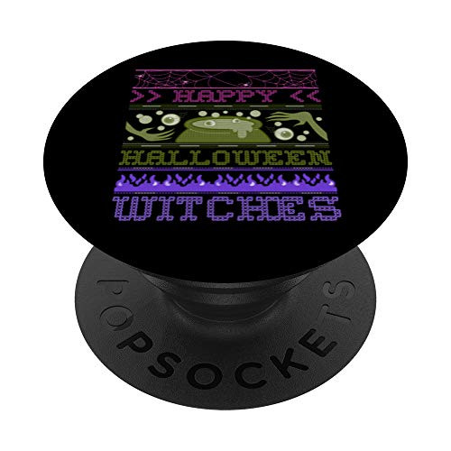 Happy Halloween Witches - Funny Cute Spooky Halloween PopSockets Grip and Stand for Phones and Tablets Happy Halloween Witches - Funny Cute Spooky Halloween PopSockets Grip and Stand for Phones and Tablets