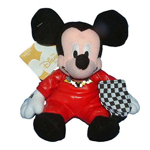 Disney Mini Bean Bag 8" Car Racing Mickey Mouse