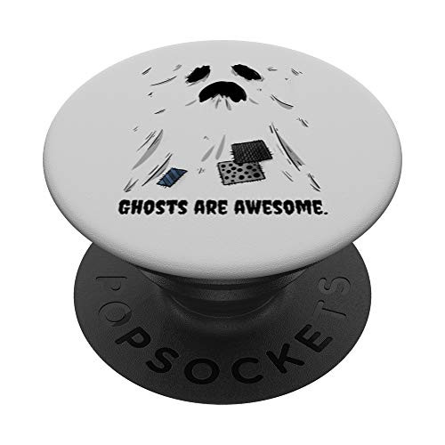 Ghosts Are Awesome - Funny Cute Spooky Halloween Costume PopSockets Grip and Stand for Phones and Tablets