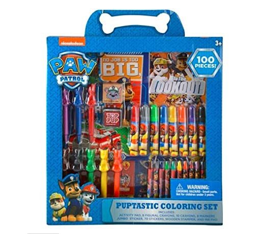 Paw Patrol 100pc Coloring Set in Box