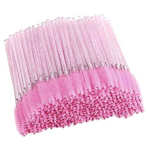 Tbestmax 300 Disposable Mascara Wands Spoolies Eye Lash Brush for Eyebrow-Eyelash Extension Pink Tbestmax 300 Disposable Mascara Wands Spoolies Eye Lash Brush for Eyebrow-Eyelash Extension Pink
