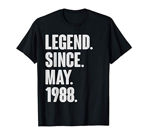 Legend Since May 1988 - Birthday Gift For 33 Year Old T-Shirt