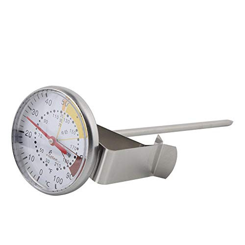 Coffee Thermometer-Stainless Steel Probe Instant Thermometer Kitchen Food Meat Milk Coffee Pointer Thermometer