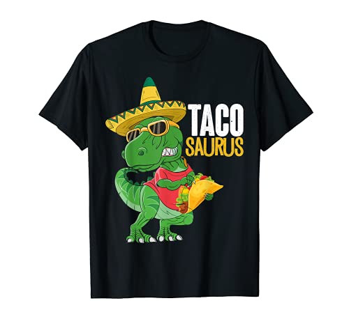 Tacosaurus Rex taco holder Cinco De Mayo Funny Tacos Mexican T-Shirt