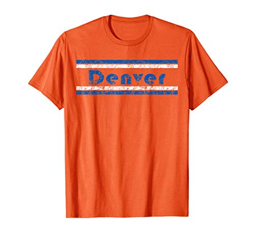 Denver Colorado Retro T Shirt Vintage Panel