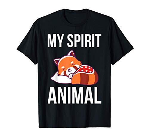 My Spirit Animal Cute Panda Bear Wildlife Bamboo Red Panda T-Shirt