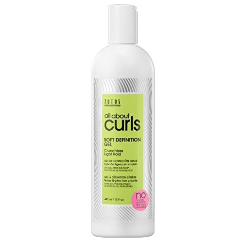 All About Curls Soft Definition Gel Free of SLS SLES Sulfates Silicones and Parabens Color-Safe 15-Ounce