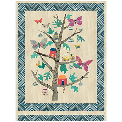 Windham Quilt Fabrics Carrie Bloomston Wonder Tree Of Wonder 54'' Panel Quilt Fabric Multicolor