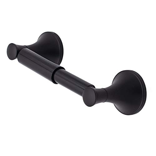 Bennington Windsor Traditional Toilet Tissue Paper Holder Two Post Bath Accessory Black