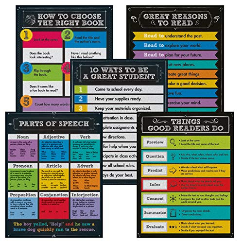 Carson-Dellosa Chalkboard Reading Chartlet Set