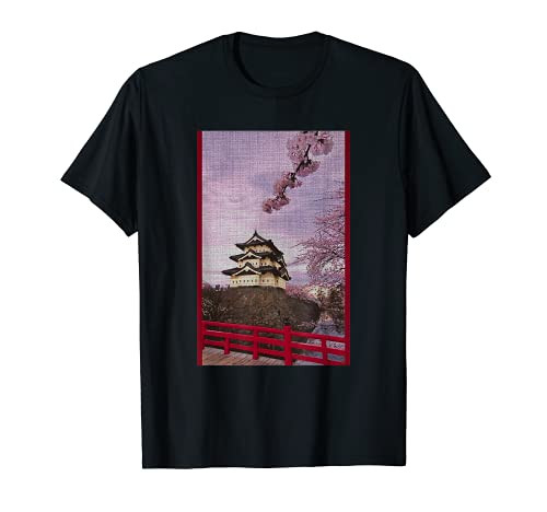 Cherry Blossom Sakura Japanese okinawa Graphical paint Art T-Shirt