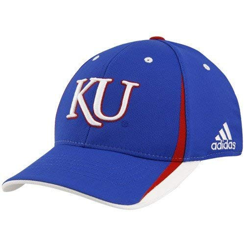 adidas Kansas Jayhawks Royal Blue Official Team Flex Fit Hat