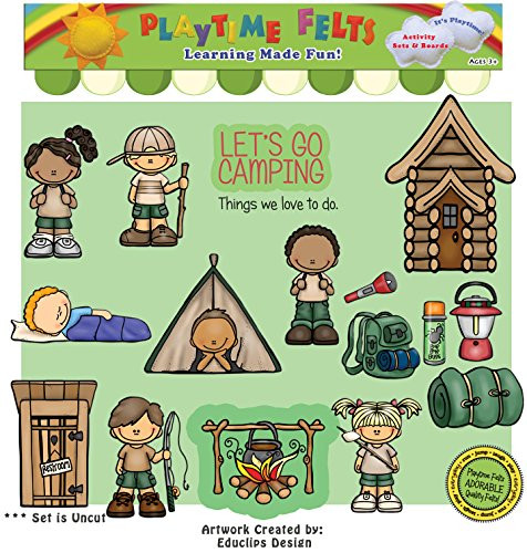 Let's Go Camping Felt Set for Play Boards