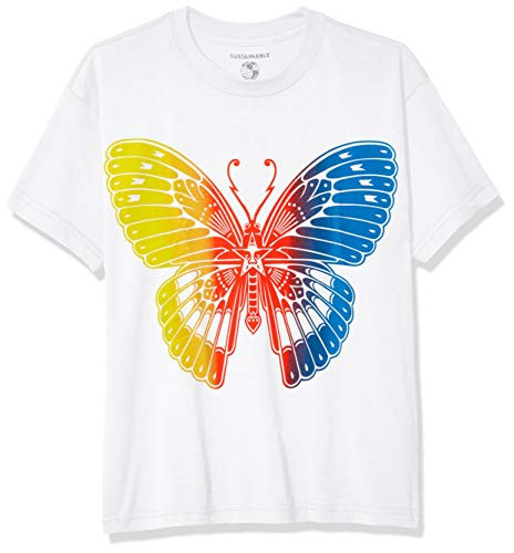 Obey Men's SS Sustainable Butterfly TEE White Small