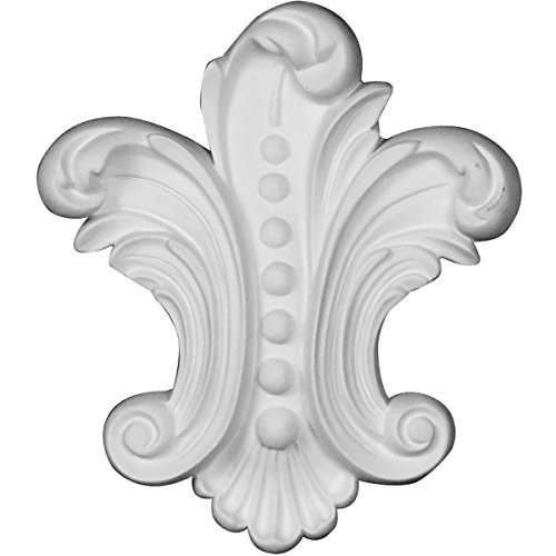 Ekena Millwork ONL04X05X01BE 4 5/8"W x 5 3/8"H x 1"P Beaded Onlay Factory Primed White