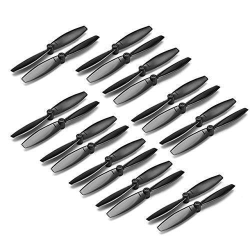 Parts  and  Accessories 10 Pairs 20PCS Kingkong 65mm Blade Propeller Prop 20Pcs for 720 8520 Coreless Motor DIY RC Micro iIndoor Quadcopter Drone - -Color- Black-