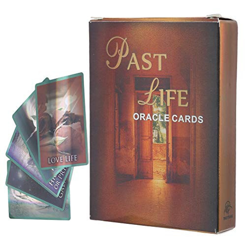 Junlucki Tarot Cards Deck - Hologram Paper Divination Card - 44 Pcs English Version Fortune Telling Game Cards Fate Divination Card Board Game Toy for Fortune Tellers-Psychics-Prediction