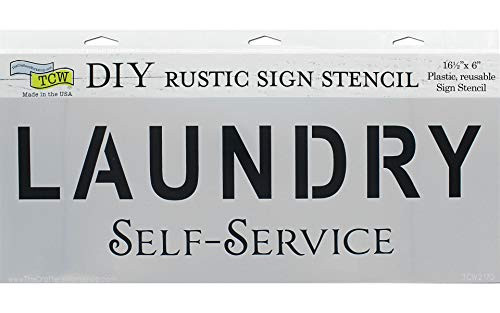 Crafter's Workshop The TCW2170 Stencil 16.5x6 Laundry None