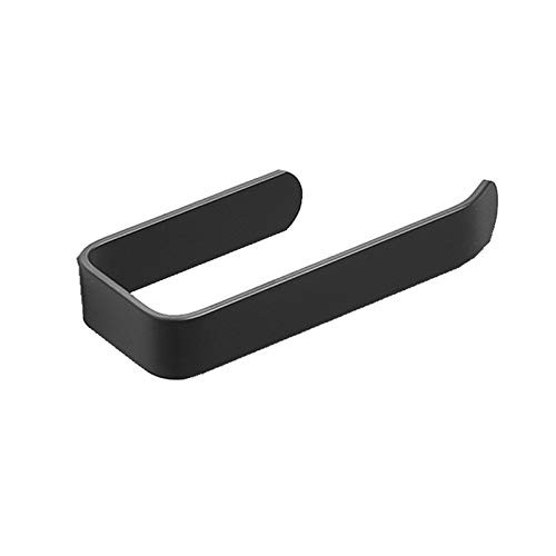 Hummcqit Toilet Paper Holder Metal Toilet Roll Holder Wall Mount Bathroom Tissue Holder Paper Roll Storage Shelf Self Adhesive Toilet Paper Holder No Drilling Bathroom Fixture Rustproof Tissue