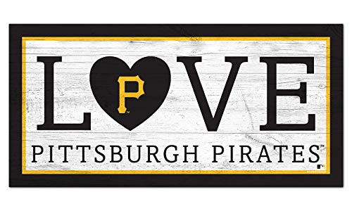 MLB Pittsburgh Pirates Unisex Pittsburgh Pirates Love sign Team Color 6 x 12