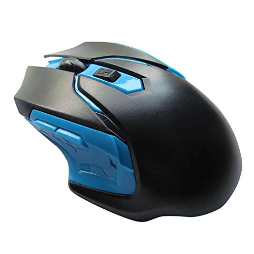 ManFull Universal 800-1200-1600DPI 2.4GHz Wireless Gaming Mouse for Computer PC Laptop RGB Gaming Mouse Blue