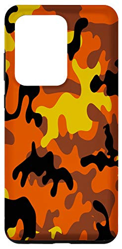 Galaxy S20 Ultra Military Dark Orange Camouflage Cool American Army Camo Gift Case