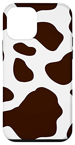 iPhone 12 mini Brown Cow Print Spotted Cute Animal Pattern Case