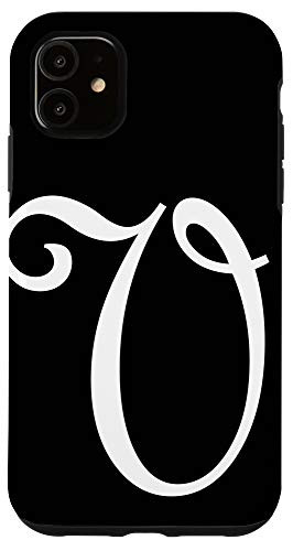 iPhone 11 V Initial Letter Personalized Family Last Name Monogram Case