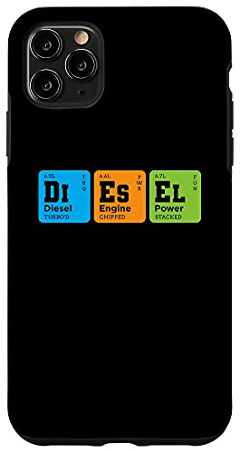 iPhone 11 Pro Max Diesel Elements Periodic Table Truck Driver Trucker Gift Case