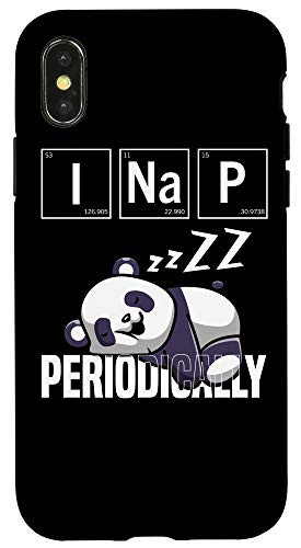 iPhone X-XS I Nap Periodically Cute Funny Chemistry Periodic Table Panda Case