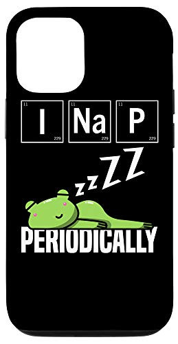 iPhone 12-12 Pro I Nap Periodically Cute Funny Chemistry Periodic Table Frog Case