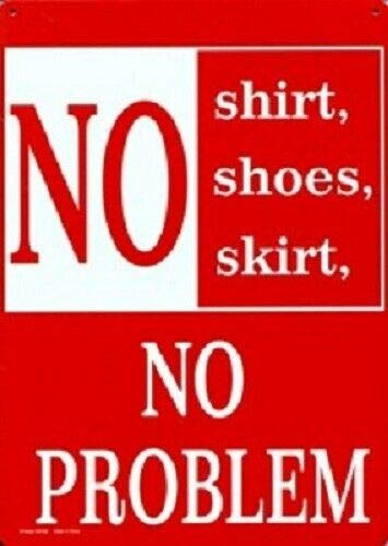 nobrand 12" X 8" Tin Sign Danger Messy Room Ahead Metal Sign New Wall Retro Decoration