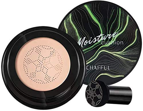 Mushroom Head Foundation Natural Mushroom Head Air Cushion CC Cream Concealer Moisturizing Makeup BB Cream Long Lasting Matte Foundation for Perfect Coverage  and  Moisture -Natural Color-