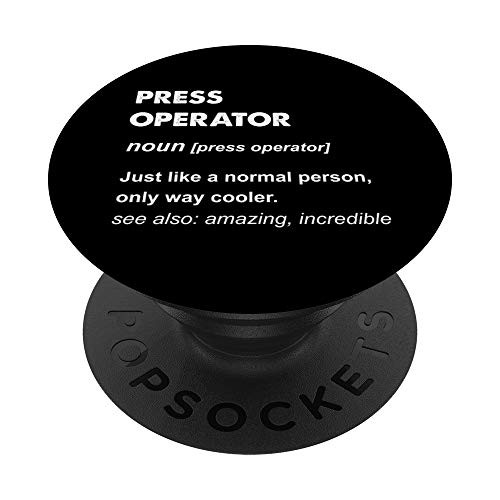 Press Operator PopSockets PopGrip- Swappable Grip for Phones  and  Tablets