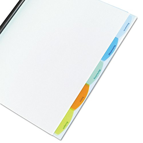 GBC 55766 Polypropylene View-Tab Report Cover Binding Bar Letter Holds 40 Pages Clear