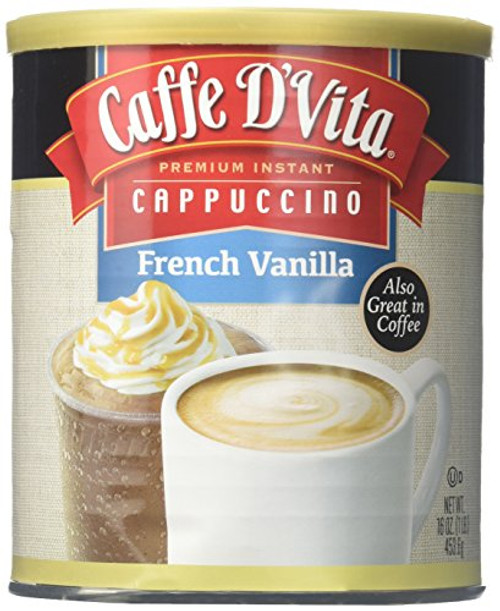 Caffe D'vita Cappuccino - French Vanilla - 16 oz