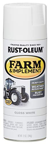 Rust-Oleum 280132 Farm  and  Implement Spray Paint 12 oz Gloss White