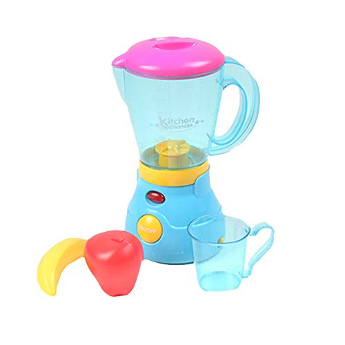 Shuohu Simulation Kitchen Appliances Toy for KidsBlender Toaster Juicer Mixer with LED Pretend Play Toy Blender