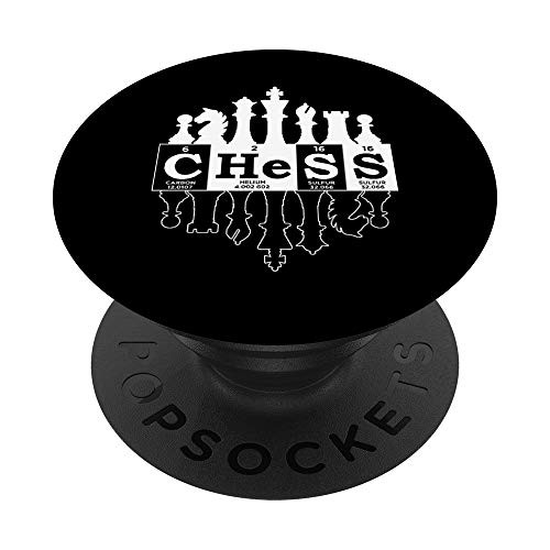 Chess Element Periodic Table PopSockets Grip and Stand for Phones and Tablets